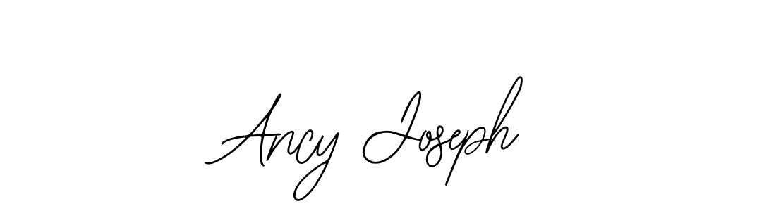 How to make Ancy Joseph name signature. Use Bearetta-2O07w style for creating short signs online. This is the latest handwritten sign. Ancy Joseph signature style 12 images and pictures png