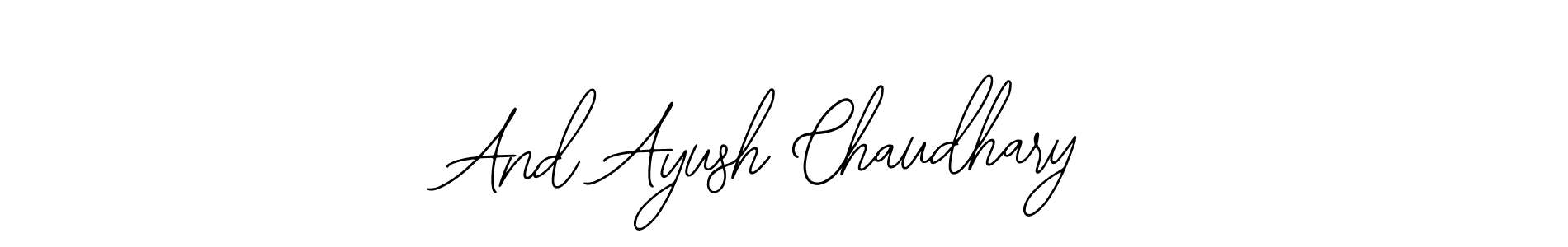 Make a beautiful signature design for name And Ayush Chaudhary. Use this online signature maker to create a handwritten signature for free. And Ayush Chaudhary signature style 12 images and pictures png
