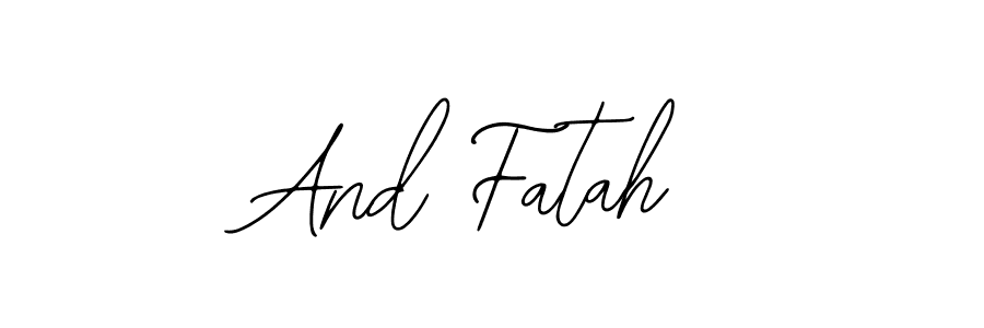 Best and Professional Signature Style for And Fatah. Bearetta-2O07w Best Signature Style Collection. And Fatah signature style 12 images and pictures png