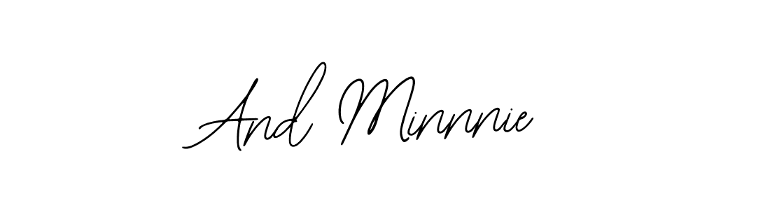 Make a short And Minnnie signature style. Manage your documents anywhere anytime using Bearetta-2O07w. Create and add eSignatures, submit forms, share and send files easily. And Minnnie signature style 12 images and pictures png