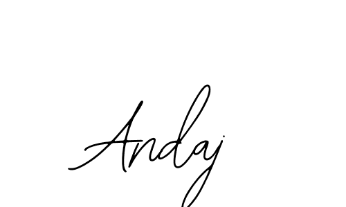 Create a beautiful signature design for name Andaj. With this signature (Bearetta-2O07w) fonts, you can make a handwritten signature for free. Andaj signature style 12 images and pictures png