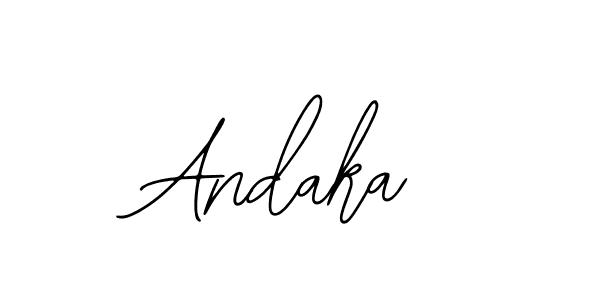 Make a beautiful signature design for name Andaka. Use this online signature maker to create a handwritten signature for free. Andaka signature style 12 images and pictures png