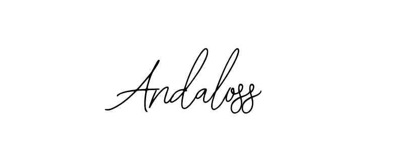 The best way (Bearetta-2O07w) to make a short signature is to pick only two or three words in your name. The name Andaloss include a total of six letters. For converting this name. Andaloss signature style 12 images and pictures png