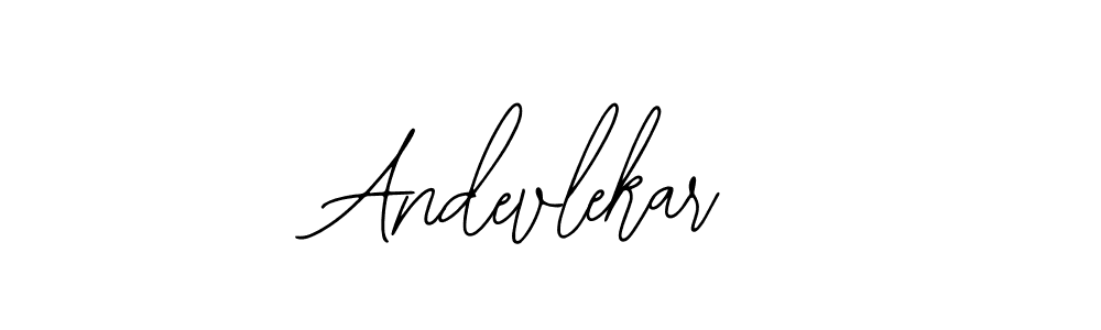 Andevlekar stylish signature style. Best Handwritten Sign (Bearetta-2O07w) for my name. Handwritten Signature Collection Ideas for my name Andevlekar. Andevlekar signature style 12 images and pictures png