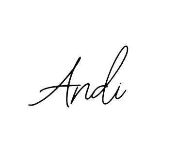 Use a signature maker to create a handwritten signature online. With this signature software, you can design (Bearetta-2O07w) your own signature for name Andi. Andi signature style 12 images and pictures png