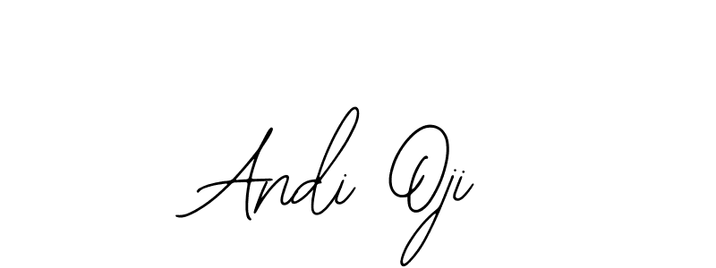 You should practise on your own different ways (Bearetta-2O07w) to write your name (Andi Oji) in signature. don't let someone else do it for you. Andi Oji signature style 12 images and pictures png
