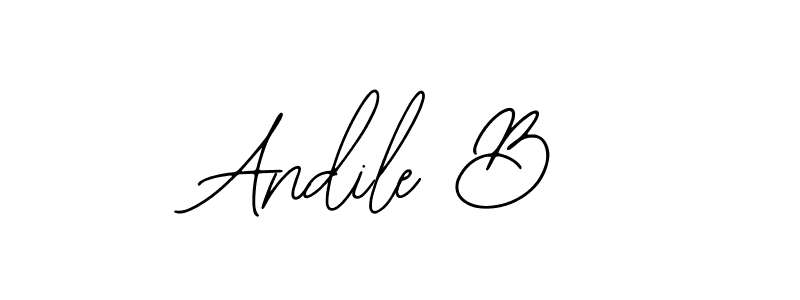 You can use this online signature creator to create a handwritten signature for the name Andile B. This is the best online autograph maker. Andile B signature style 12 images and pictures png