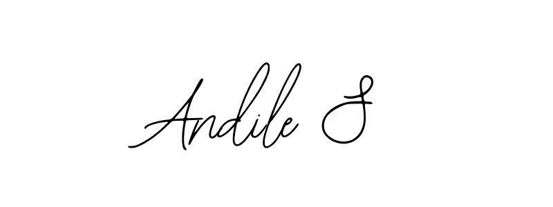 Make a beautiful signature design for name Andile S. Use this online signature maker to create a handwritten signature for free. Andile S signature style 12 images and pictures png