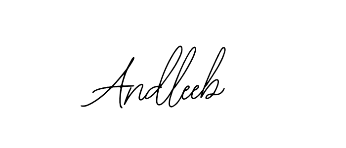 if you are searching for the best signature style for your name Andleeb. so please give up your signature search. here we have designed multiple signature styles  using Bearetta-2O07w. Andleeb signature style 12 images and pictures png