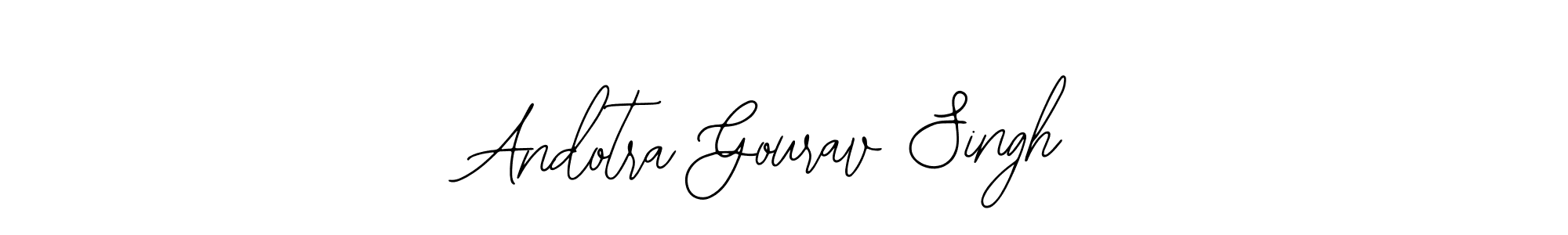 How to make Andotra Gourav Singh signature? Bearetta-2O07w is a professional autograph style. Create handwritten signature for Andotra Gourav Singh name. Andotra Gourav Singh signature style 12 images and pictures png