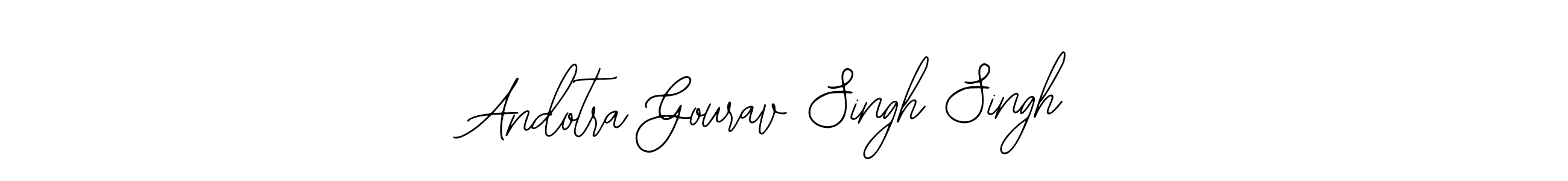 Make a beautiful signature design for name Andotra Gourav Singh Singh. With this signature (Bearetta-2O07w) style, you can create a handwritten signature for free. Andotra Gourav Singh Singh signature style 12 images and pictures png