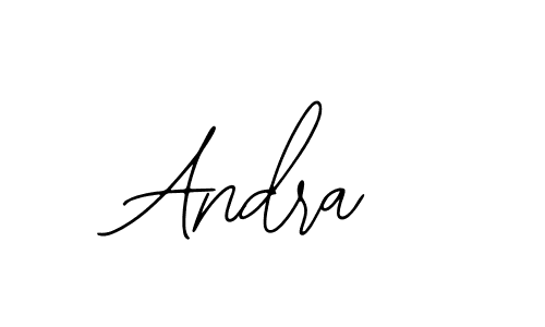 How to make Andra name signature. Use Bearetta-2O07w style for creating short signs online. This is the latest handwritten sign. Andra signature style 12 images and pictures png