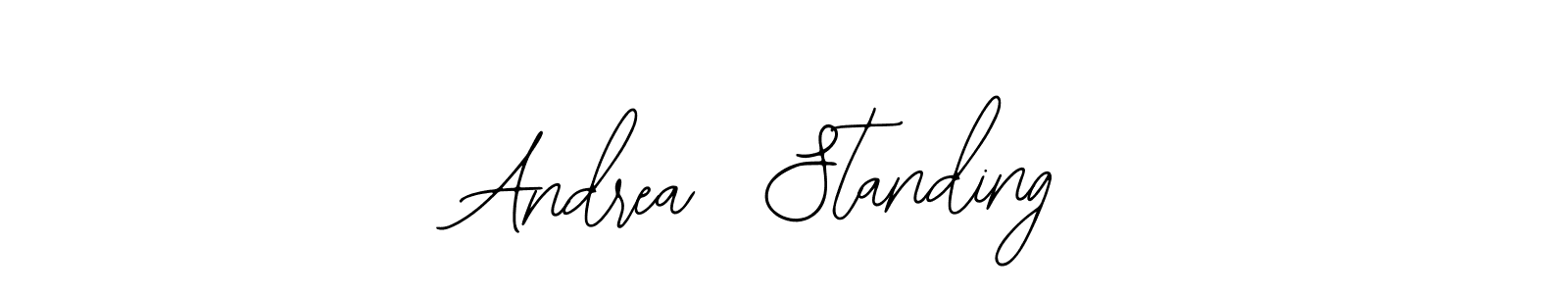 Use a signature maker to create a handwritten signature online. With this signature software, you can design (Bearetta-2O07w) your own signature for name Andrea  Standing. Andrea  Standing signature style 12 images and pictures png