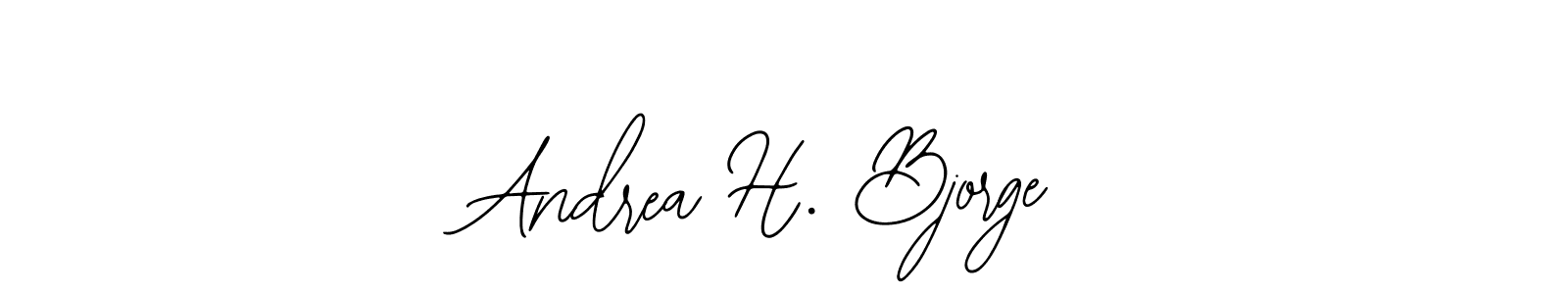 Similarly Bearetta-2O07w is the best handwritten signature design. Signature creator online .You can use it as an online autograph creator for name Andrea H. Bjorge. Andrea H. Bjorge signature style 12 images and pictures png