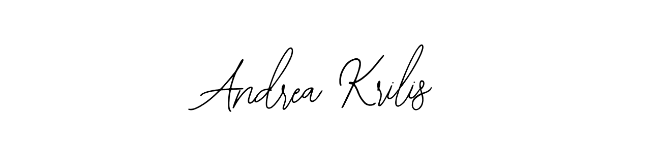 How to make Andrea Krilis name signature. Use Bearetta-2O07w style for creating short signs online. This is the latest handwritten sign. Andrea Krilis signature style 12 images and pictures png