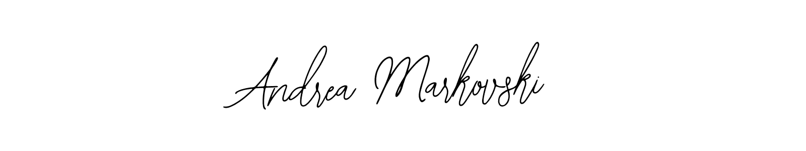 Use a signature maker to create a handwritten signature online. With this signature software, you can design (Bearetta-2O07w) your own signature for name Andrea Markovski. Andrea Markovski signature style 12 images and pictures png