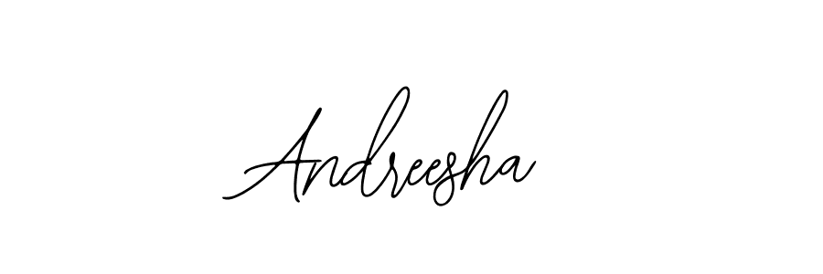 Use a signature maker to create a handwritten signature online. With this signature software, you can design (Bearetta-2O07w) your own signature for name Andreesha. Andreesha signature style 12 images and pictures png