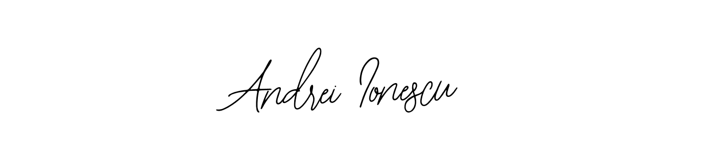 You should practise on your own different ways (Bearetta-2O07w) to write your name (Andrei Ionescu) in signature. don't let someone else do it for you. Andrei Ionescu signature style 12 images and pictures png