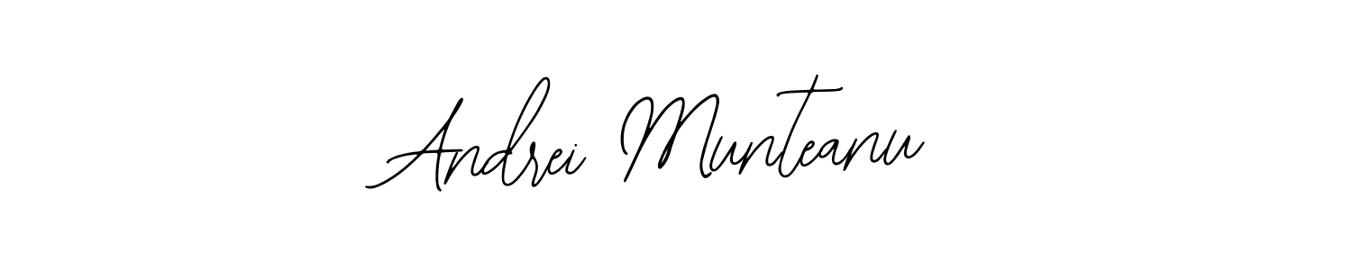 Bearetta-2O07w is a professional signature style that is perfect for those who want to add a touch of class to their signature. It is also a great choice for those who want to make their signature more unique. Get Andrei Munteanu name to fancy signature for free. Andrei Munteanu signature style 12 images and pictures png