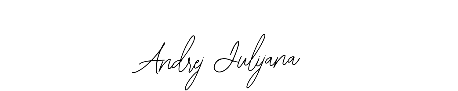 Bearetta-2O07w is a professional signature style that is perfect for those who want to add a touch of class to their signature. It is also a great choice for those who want to make their signature more unique. Get Andrej Julijana name to fancy signature for free. Andrej Julijana signature style 12 images and pictures png