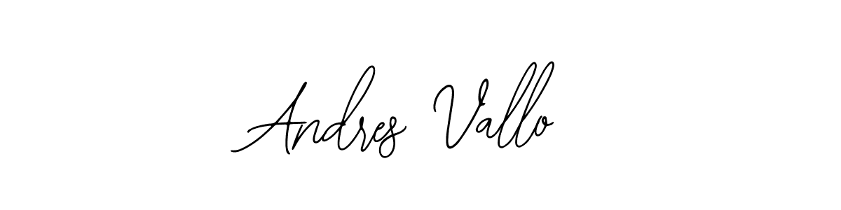 You should practise on your own different ways (Bearetta-2O07w) to write your name (Andres Vallo) in signature. don't let someone else do it for you. Andres Vallo signature style 12 images and pictures png