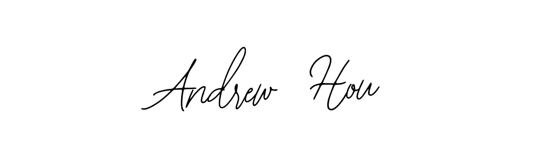 You should practise on your own different ways (Bearetta-2O07w) to write your name (Andrew  Hou) in signature. don't let someone else do it for you. Andrew  Hou signature style 12 images and pictures png