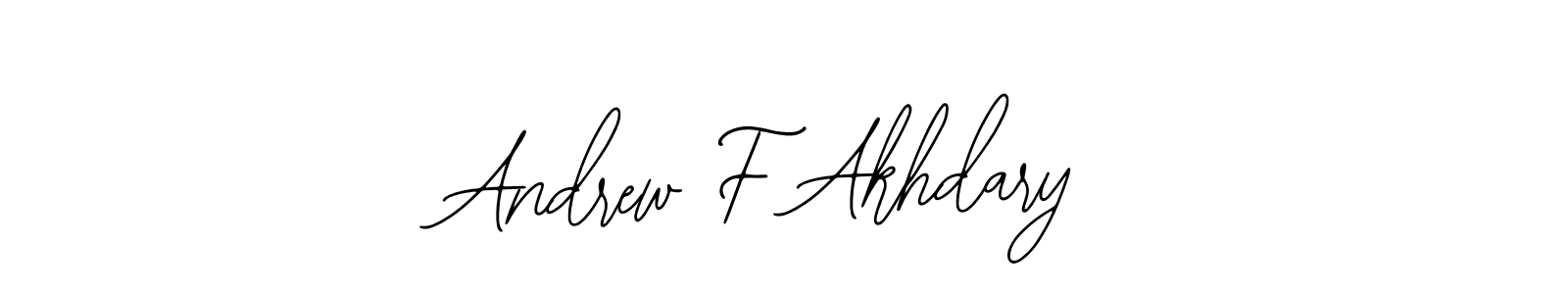 Make a beautiful signature design for name Andrew F Akhdary. Use this online signature maker to create a handwritten signature for free. Andrew F Akhdary signature style 12 images and pictures png