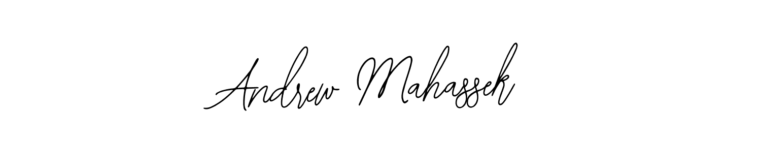 How to Draw Andrew Mahassek signature style? Bearetta-2O07w is a latest design signature styles for name Andrew Mahassek. Andrew Mahassek signature style 12 images and pictures png