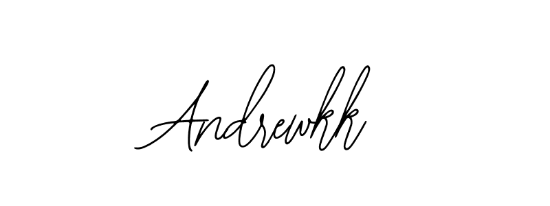 if you are searching for the best signature style for your name Andrewkk. so please give up your signature search. here we have designed multiple signature styles  using Bearetta-2O07w. Andrewkk signature style 12 images and pictures png