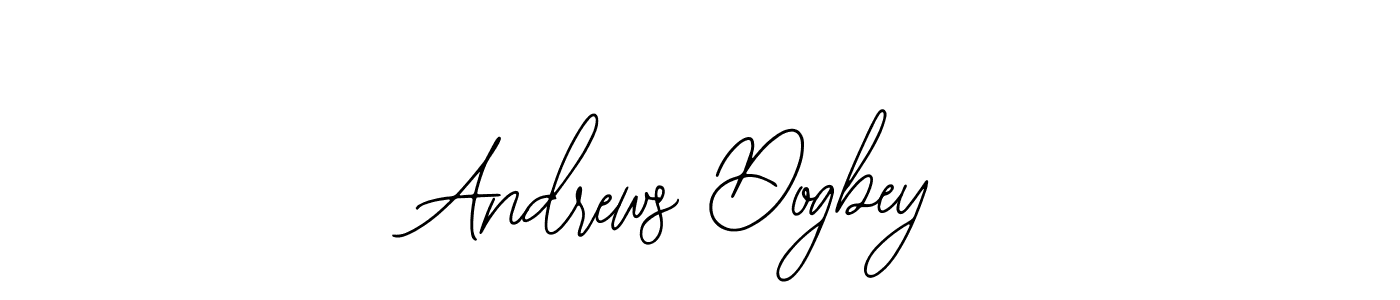 How to make Andrews Dogbey name signature. Use Bearetta-2O07w style for creating short signs online. This is the latest handwritten sign. Andrews Dogbey signature style 12 images and pictures png