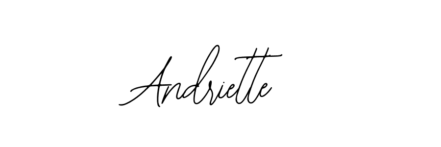 Also You can easily find your signature by using the search form. We will create Andriette name handwritten signature images for you free of cost using Bearetta-2O07w sign style. Andriette signature style 12 images and pictures png