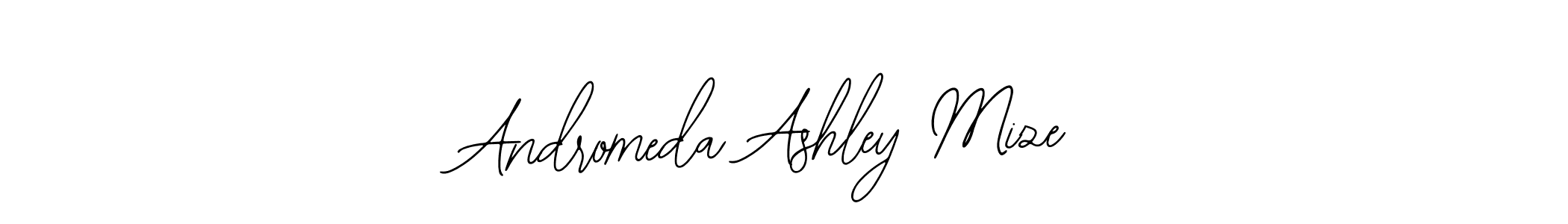 Also You can easily find your signature by using the search form. We will create Andromeda Ashley Mize name handwritten signature images for you free of cost using Bearetta-2O07w sign style. Andromeda Ashley Mize signature style 12 images and pictures png