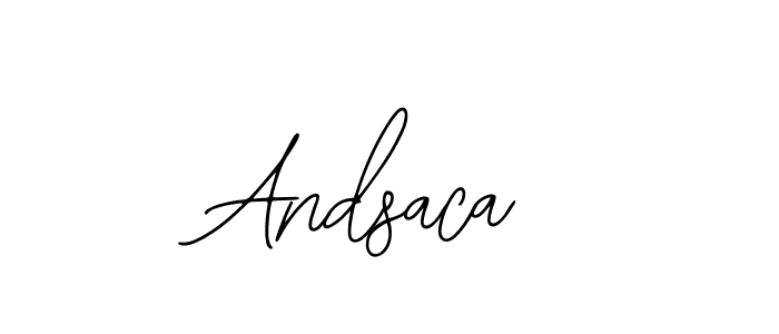 Also You can easily find your signature by using the search form. We will create Andsaca name handwritten signature images for you free of cost using Bearetta-2O07w sign style. Andsaca signature style 12 images and pictures png