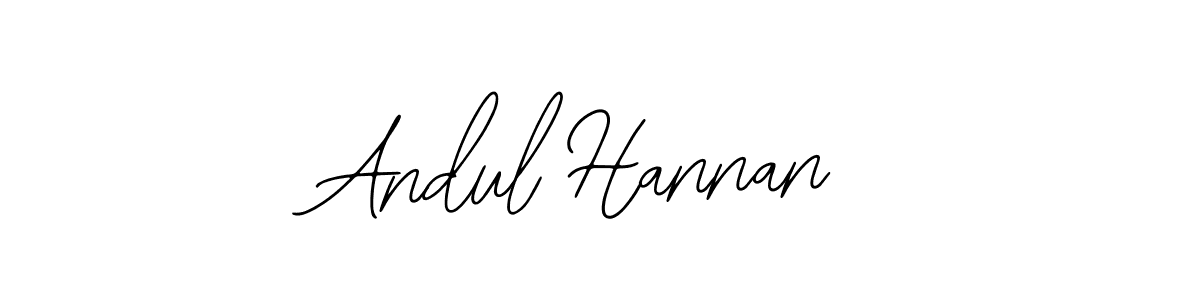 Also You can easily find your signature by using the search form. We will create Andul Hannan name handwritten signature images for you free of cost using Bearetta-2O07w sign style. Andul Hannan signature style 12 images and pictures png