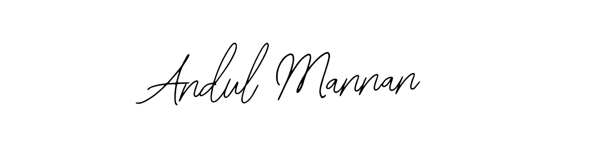 The best way (Bearetta-2O07w) to make a short signature is to pick only two or three words in your name. The name Andul Mannan include a total of six letters. For converting this name. Andul Mannan signature style 12 images and pictures png