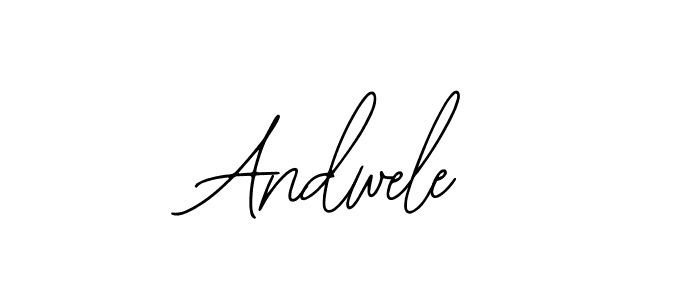 Use a signature maker to create a handwritten signature online. With this signature software, you can design (Bearetta-2O07w) your own signature for name Andwele. Andwele signature style 12 images and pictures png