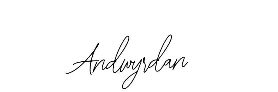 Best and Professional Signature Style for Andwyrdan. Bearetta-2O07w Best Signature Style Collection. Andwyrdan signature style 12 images and pictures png