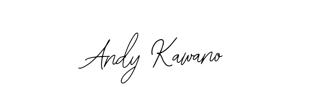 Use a signature maker to create a handwritten signature online. With this signature software, you can design (Bearetta-2O07w) your own signature for name Andy Kawano. Andy Kawano signature style 12 images and pictures png