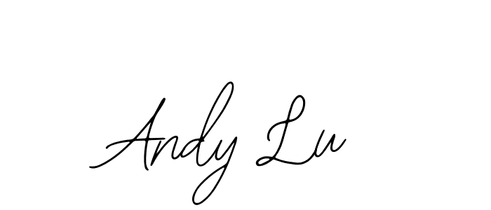 You should practise on your own different ways (Bearetta-2O07w) to write your name (Andy Lu) in signature. don't let someone else do it for you. Andy Lu signature style 12 images and pictures png