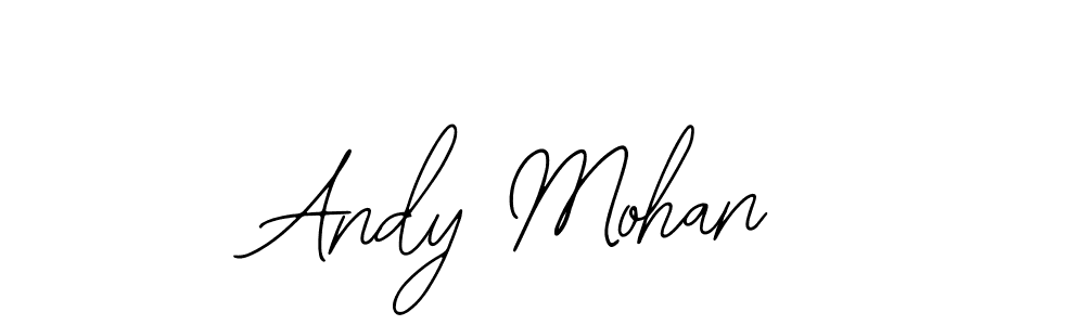 if you are searching for the best signature style for your name Andy Mohan. so please give up your signature search. here we have designed multiple signature styles  using Bearetta-2O07w. Andy Mohan signature style 12 images and pictures png