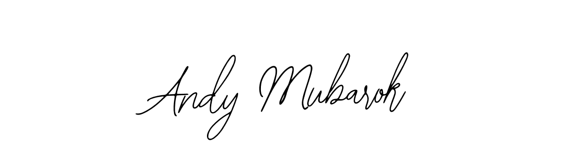 Use a signature maker to create a handwritten signature online. With this signature software, you can design (Bearetta-2O07w) your own signature for name Andy Mubarok. Andy Mubarok signature style 12 images and pictures png