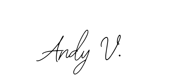 How to make Andy V. signature? Bearetta-2O07w is a professional autograph style. Create handwritten signature for Andy V. name. Andy V. signature style 12 images and pictures png