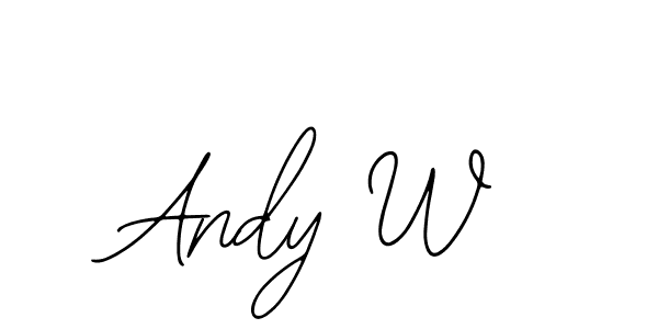 Make a beautiful signature design for name Andy W. With this signature (Bearetta-2O07w) style, you can create a handwritten signature for free. Andy W signature style 12 images and pictures png