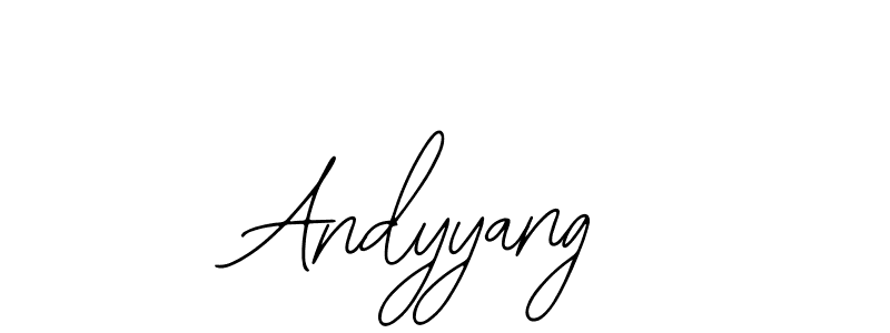 How to make Andyyang name signature. Use Bearetta-2O07w style for creating short signs online. This is the latest handwritten sign. Andyyang signature style 12 images and pictures png