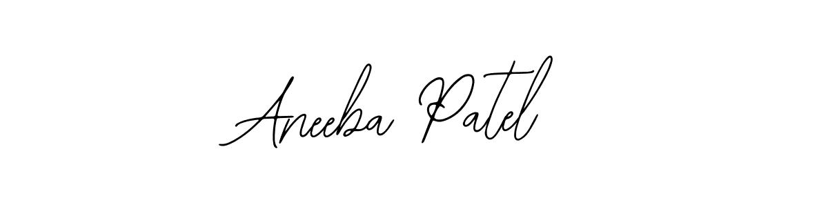 The best way (Bearetta-2O07w) to make a short signature is to pick only two or three words in your name. The name Aneeba Patel include a total of six letters. For converting this name. Aneeba Patel signature style 12 images and pictures png