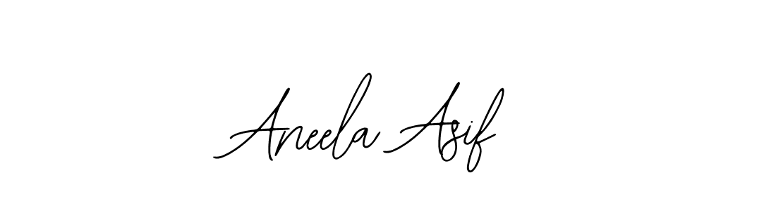 You should practise on your own different ways (Bearetta-2O07w) to write your name (Aneela Asif) in signature. don't let someone else do it for you. Aneela Asif signature style 12 images and pictures png