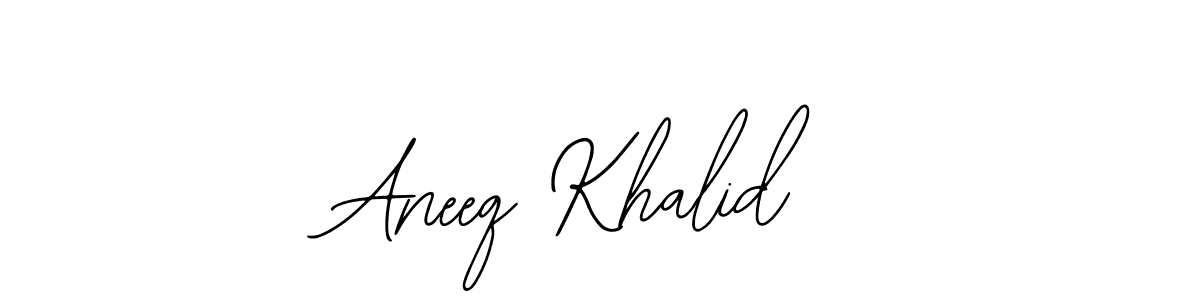 You can use this online signature creator to create a handwritten signature for the name Aneeq Khalid. This is the best online autograph maker. Aneeq Khalid signature style 12 images and pictures png