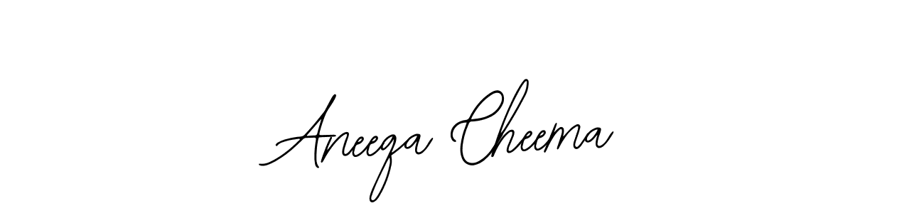You should practise on your own different ways (Bearetta-2O07w) to write your name (Aneeqa Cheema) in signature. don't let someone else do it for you. Aneeqa Cheema signature style 12 images and pictures png