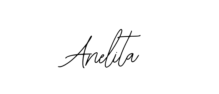 You should practise on your own different ways (Bearetta-2O07w) to write your name (Anelita) in signature. don't let someone else do it for you. Anelita signature style 12 images and pictures png