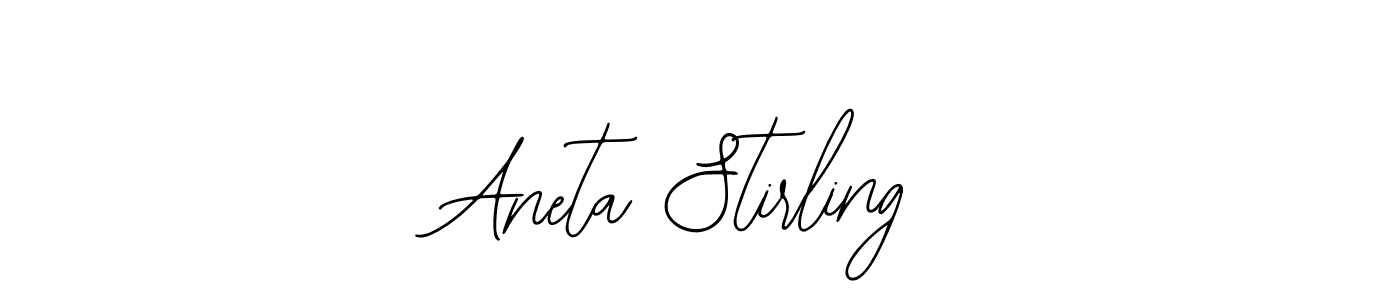 Aneta Stirling stylish signature style. Best Handwritten Sign (Bearetta-2O07w) for my name. Handwritten Signature Collection Ideas for my name Aneta Stirling. Aneta Stirling signature style 12 images and pictures png